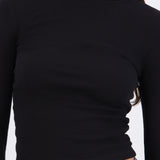 Playera básica manga larga rib