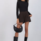 Short rayado mini con pinzas
