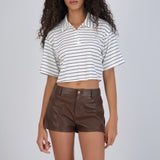 Playera boxy tipo polo