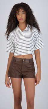 Playera boxy tipo polo