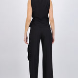 Pantalón wide leg detalle pañuelo