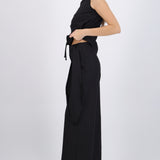 Pantalón wide leg detalle pañuelo