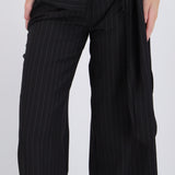 Pantalón wide leg detalle pañuelo