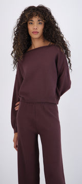 Sueter liso cuello barco