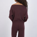 Sueter liso cuello barco