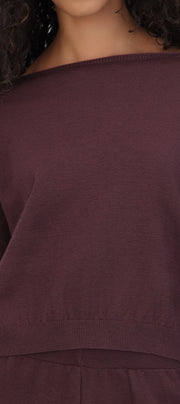 Sueter liso cuello barco