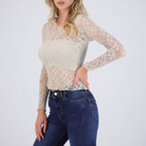 Top encaje