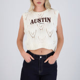 Chaleco detalle bordado Austin