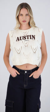 Chaleco detalle bordado Austin