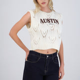 Chaleco detalle bordado Austin