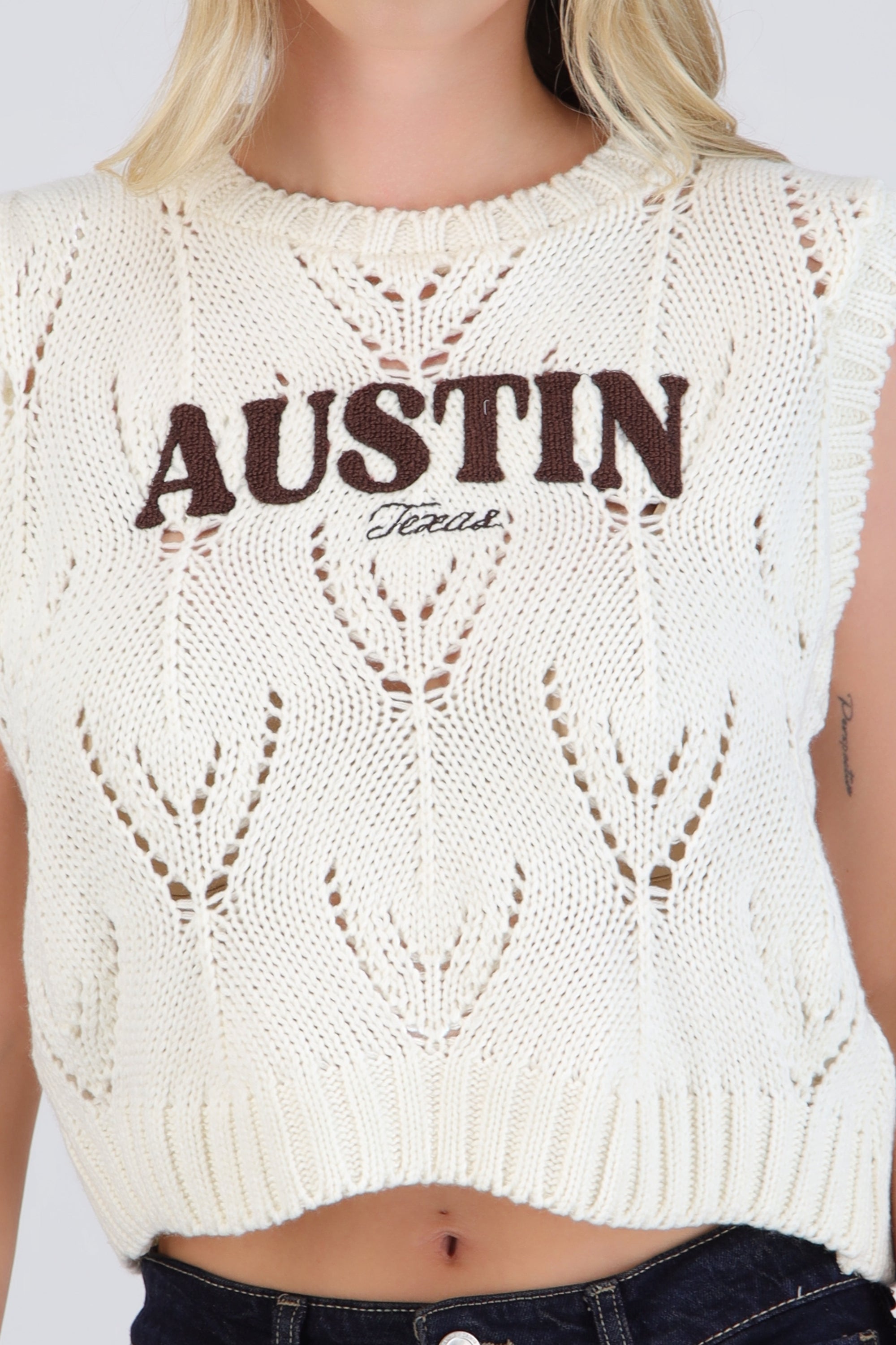 Chaleco detalle bordado Austin