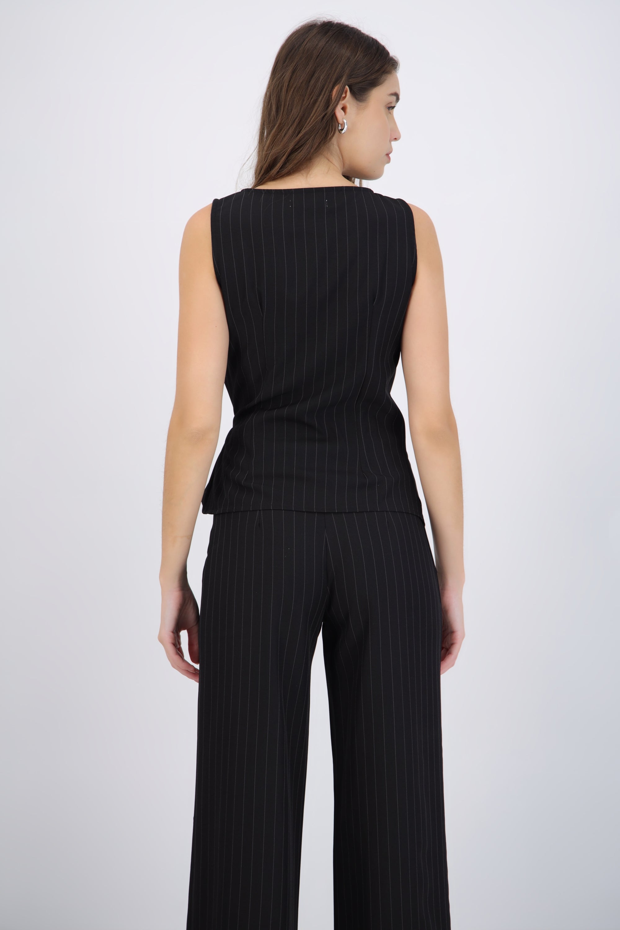 Top de rayas con cruce lateral