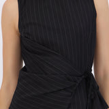 Top de rayas con cruce lateral