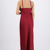 Vestido satin halter