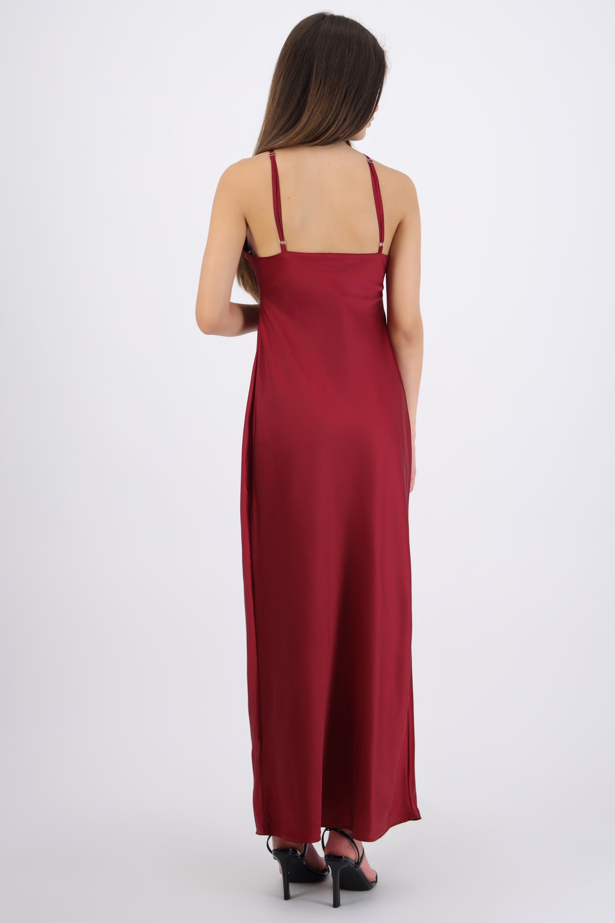Vestido satin halter