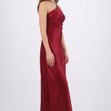 Vestido satin halter