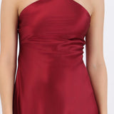 Vestido satin halter