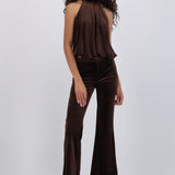 Pantalon amplio velvet
