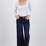 Jeans cropped dobladillo