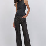 Pantalon pu con textura