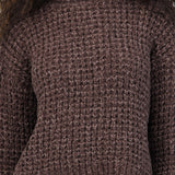 Suéter crop textura