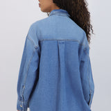 Chamarra camisera denim