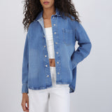 Chamarra camisera denim