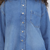 Chamarra camisera denim
