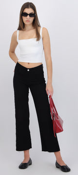 Jeans straight deshilado