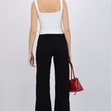 Jeans straight deshilado