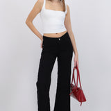 Jeans straight deshilado