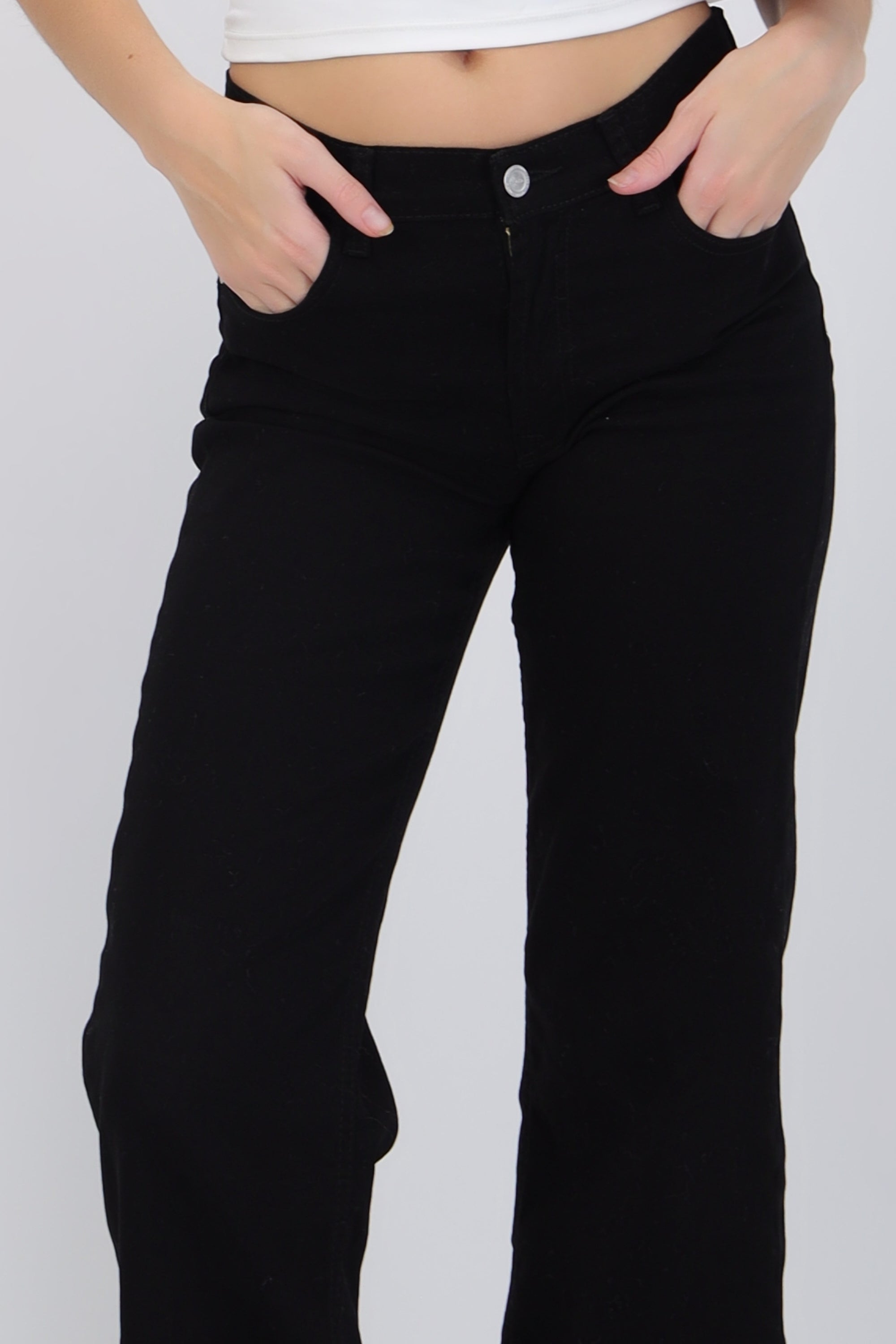 Jeans straight deshilado