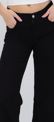 Jeans straight deshilado