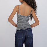 Top tirantes rayas con copas
