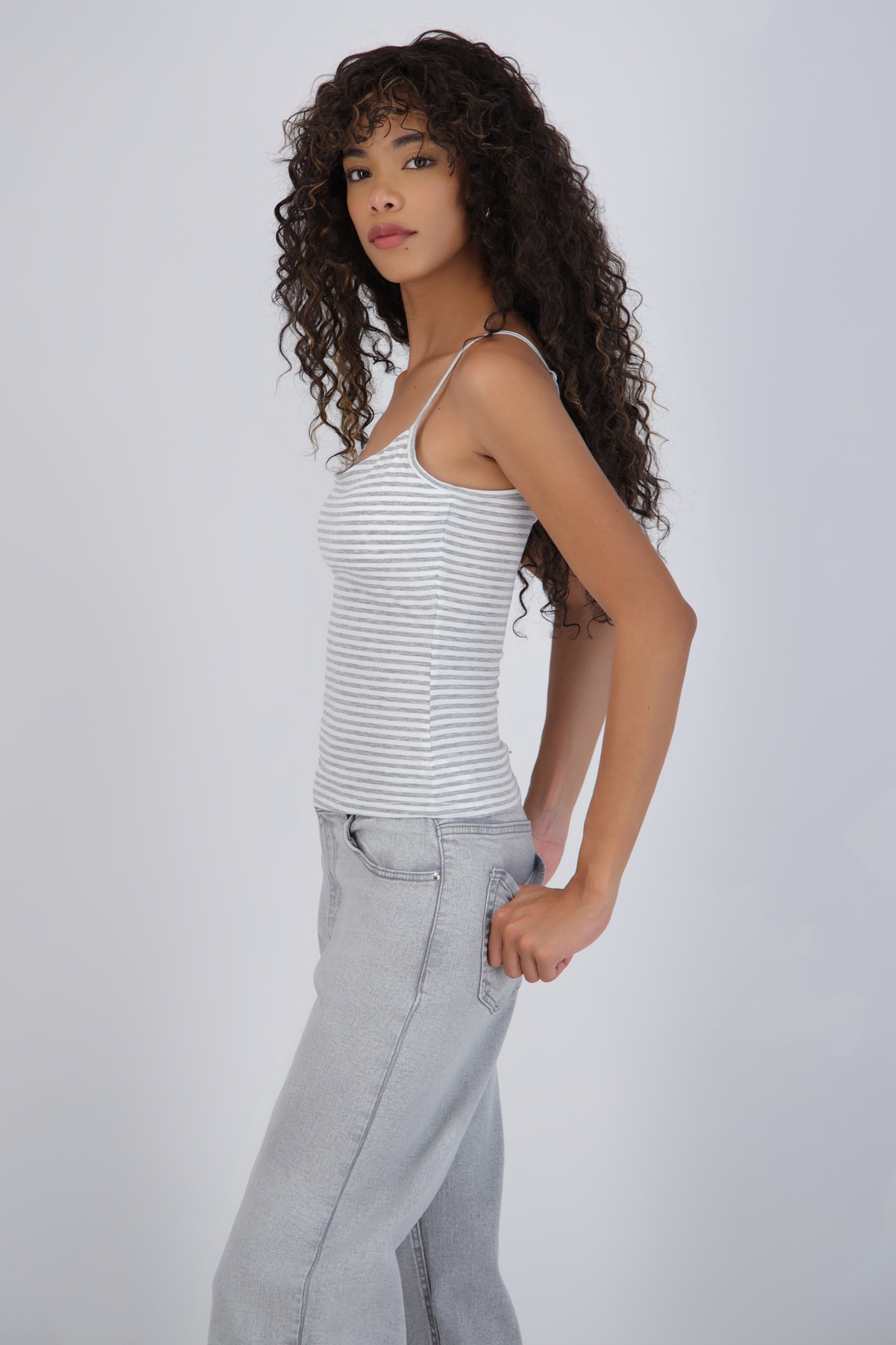 Top tirantes rayas con copas