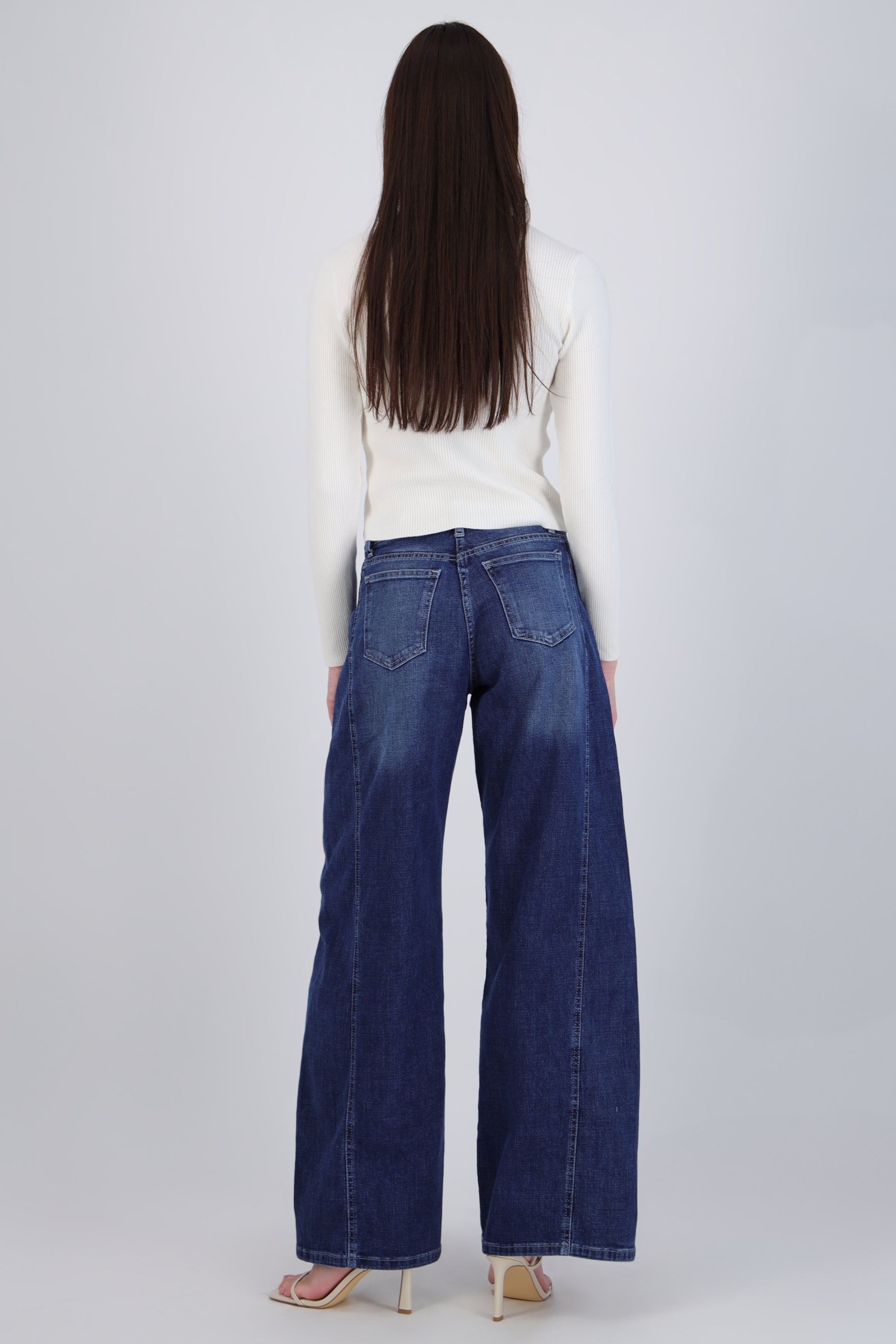 Jeans wide leg amplios