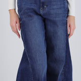 Jeans wide leg amplios