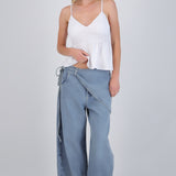 Jeans barrel pañuelo denim