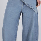 Jeans barrel pañuelo denim