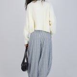 Pantalon globo cuadros