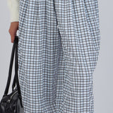 Pantalon globo cuadros