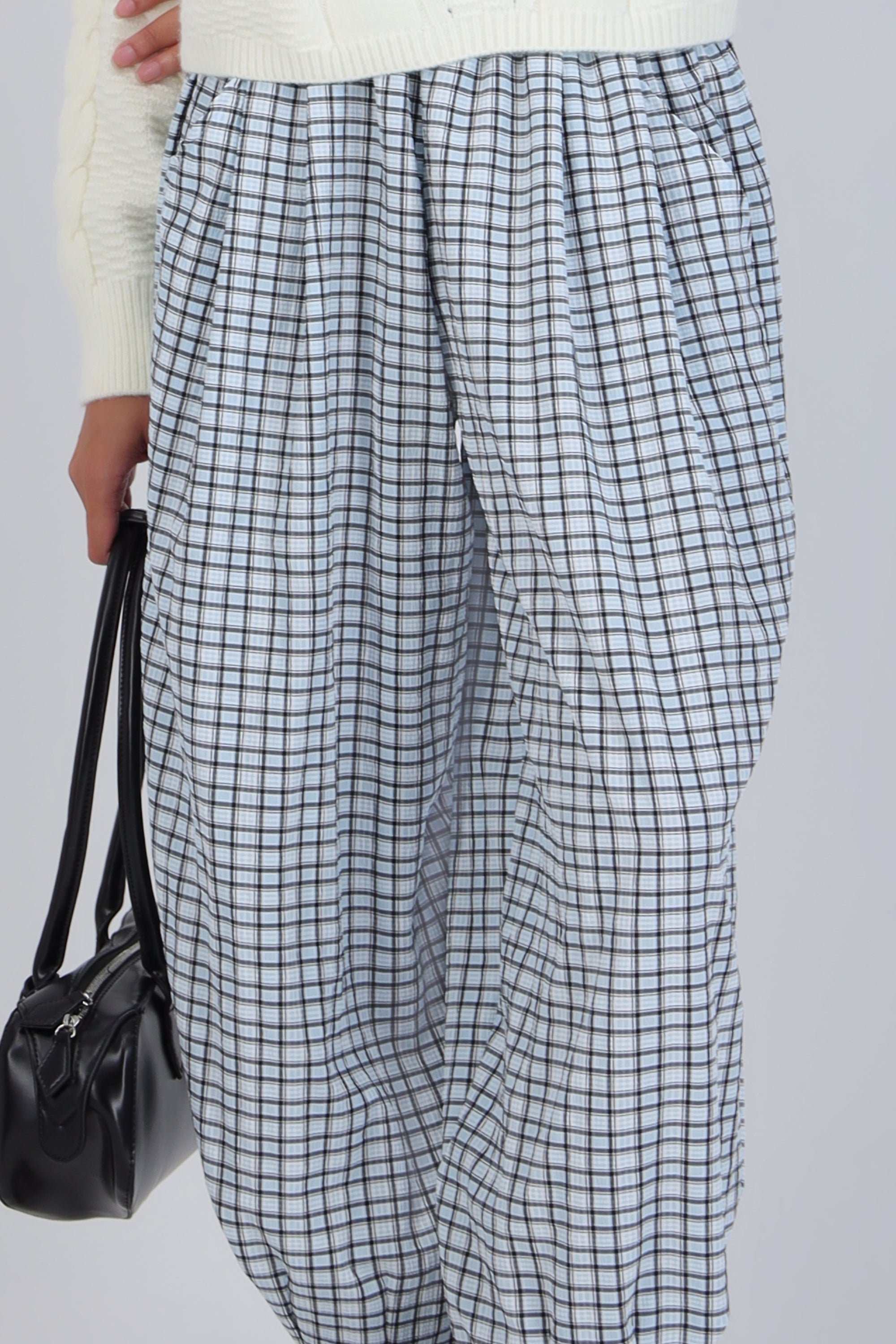 Pantalon globo cuadros