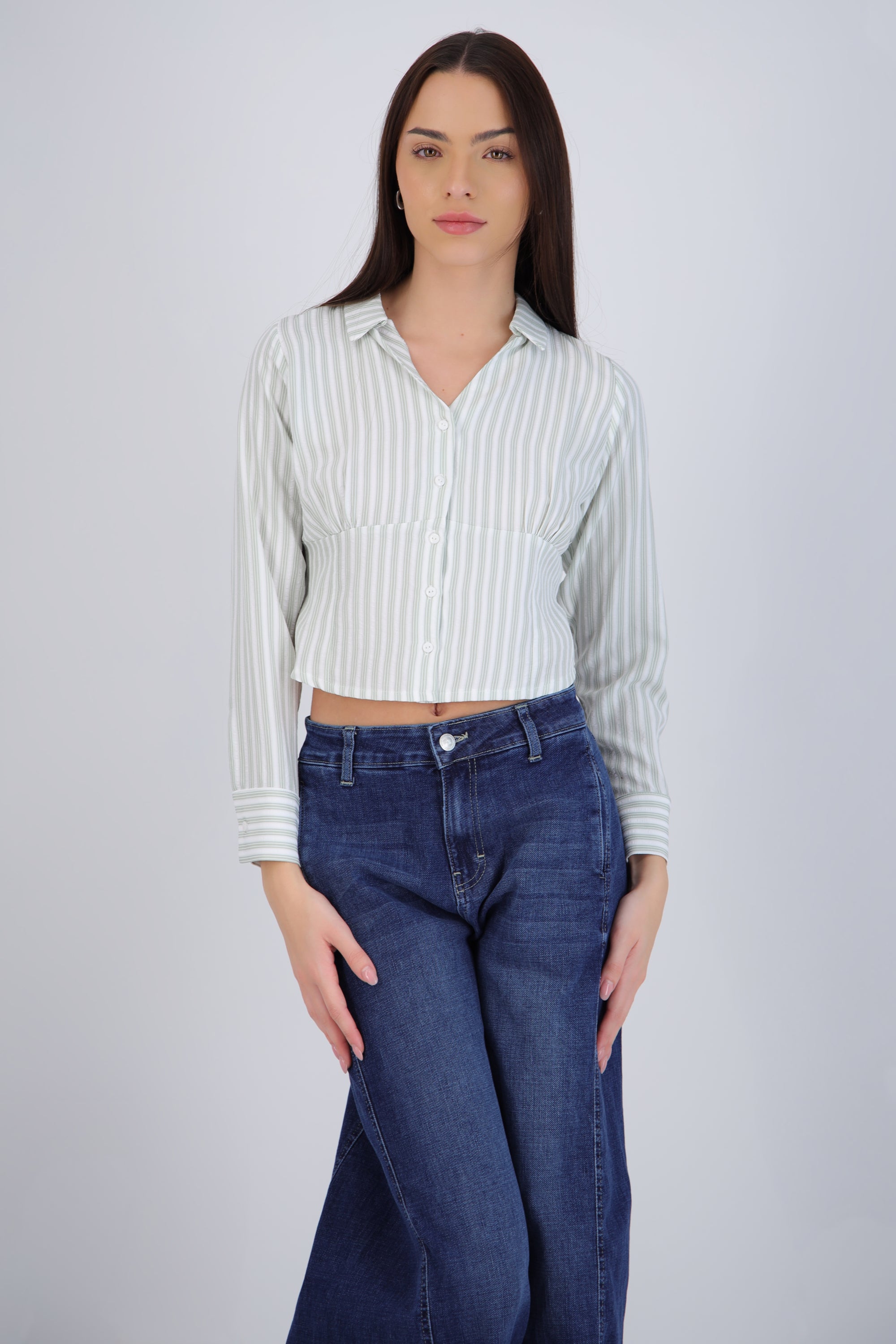 Camisa corte rayas