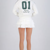 Falda short capas olanes