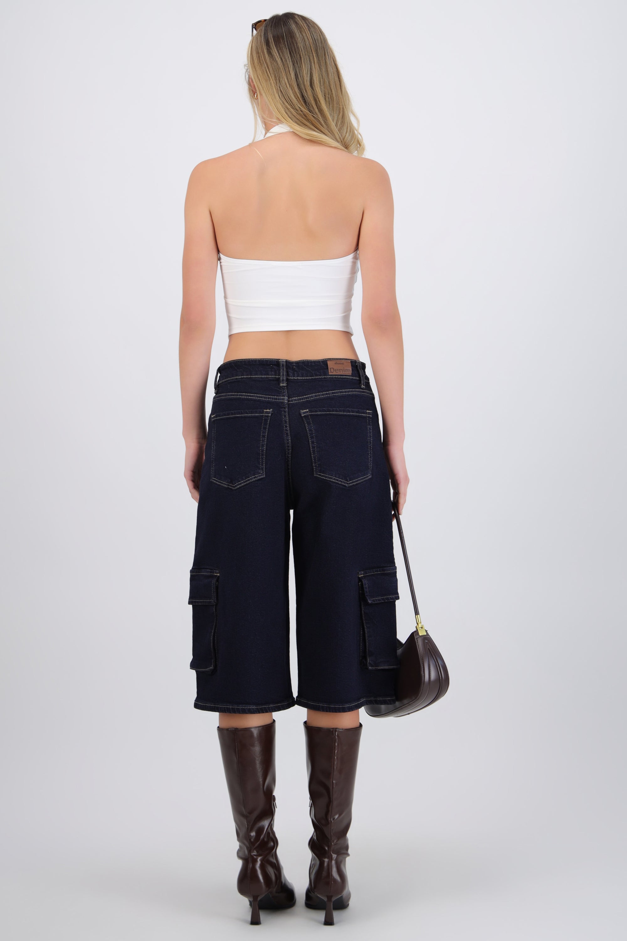 Bermuda denim cargo