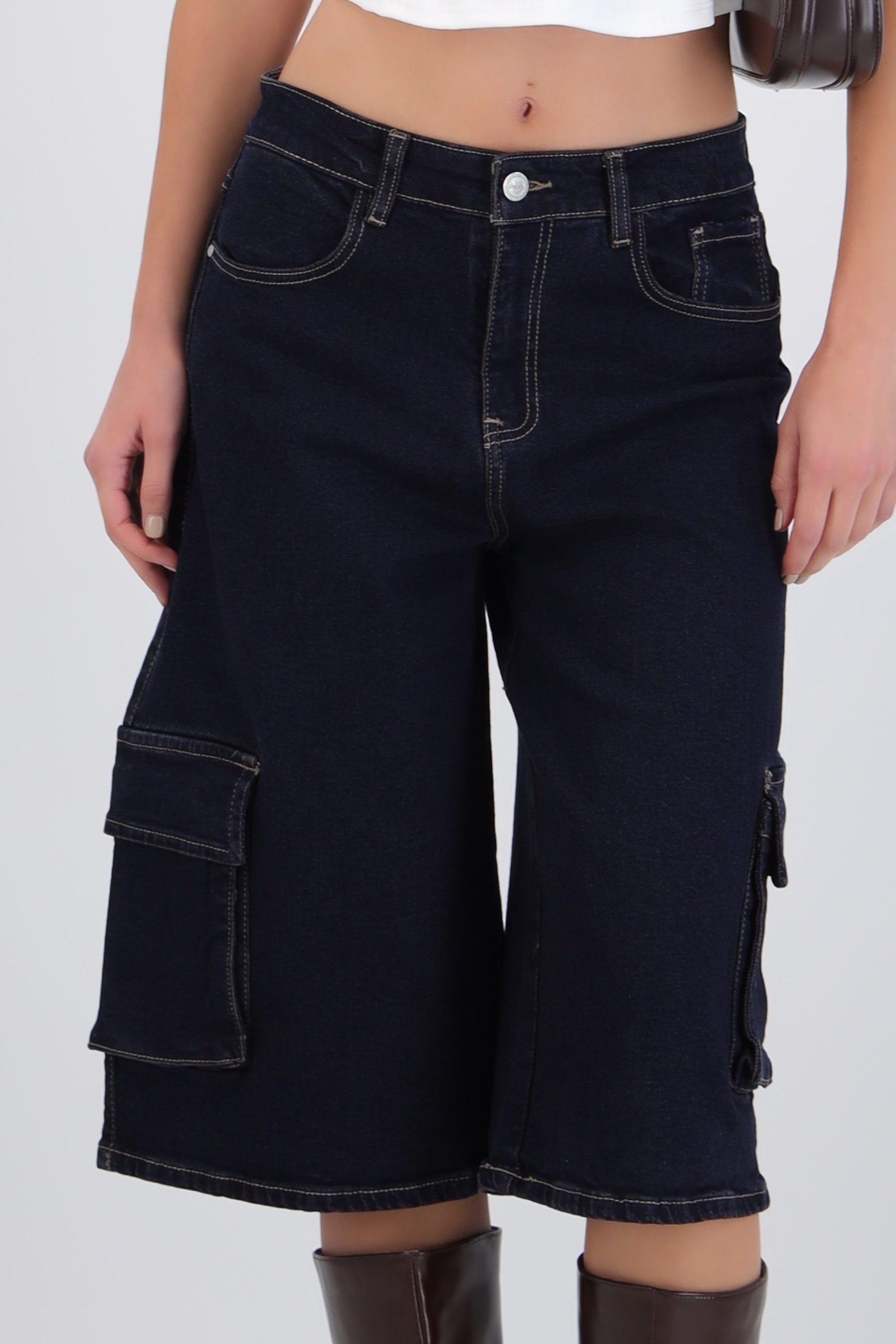 Bermuda denim cargo