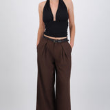 Pantalon con pinzas y cinturon