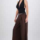 Pantalon con pinzas y cinturon