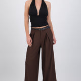 Pantalon con pinzas y cinturon