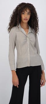 Camisa rayas fruncido